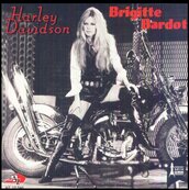 Nostalgie-BRIGITTE BARDOT-HARLEY DAVIDSON